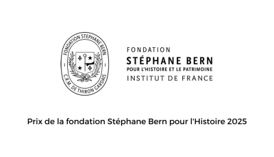 Prix de la fondation Stéphane Bern pour l'Histoire 2025