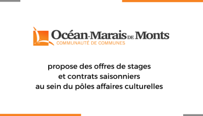 La Communauté de Communes Océan-Marais de Monts recrute !