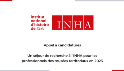 L'institut national d'histoire de l'art lance un appel à candidatures pour un séjour de recherche